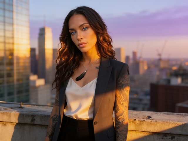 City rooftop view
